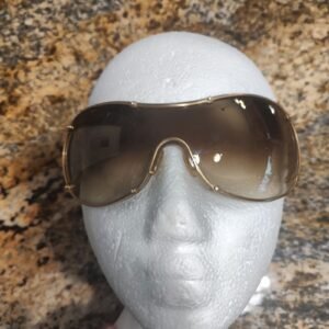 TechnoMarine DOLCE VITA 02 Unisex Gold Brown Sunglasses Gently Used