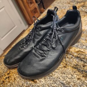 ECCO Men's BIOM Athletic Shoes Black Leather 46 EU 12-12.5 US Gently Used