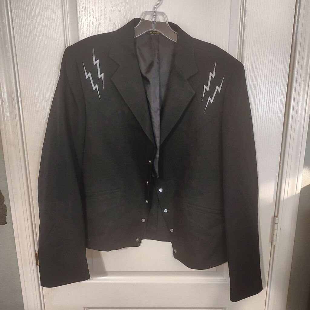 Rare TREGO'S Men's Western Blazer Sport Coat Black 44R Excellent Condition